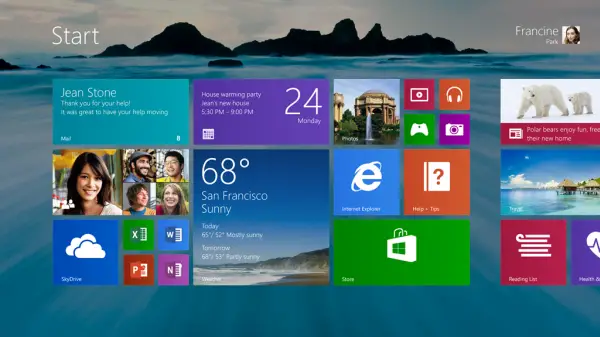 windows 8 1 blue start screen Windows 8 to Windows 8.1 Preview Upgrade Policy revealed