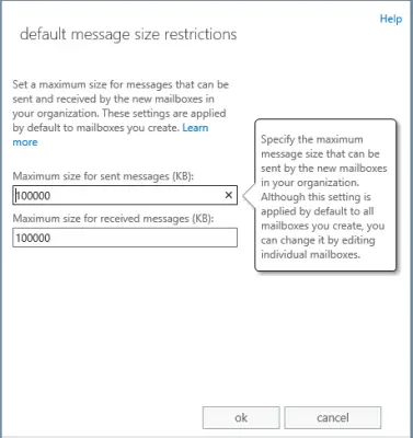 Office 365 supports 150 MB email attachments