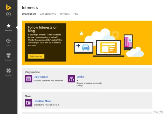 Bing.com unveils Personalized Cards on Bing home page