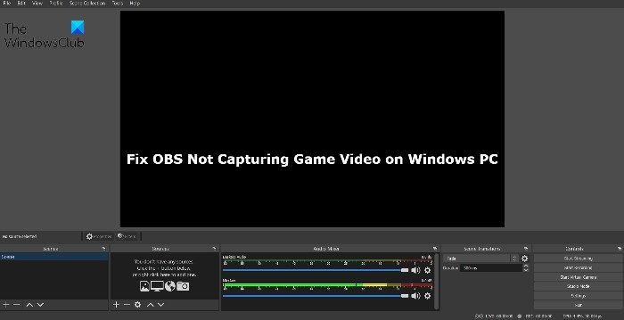 games when using obs studio