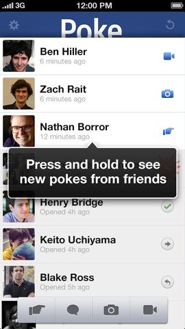 Facebook Poke app