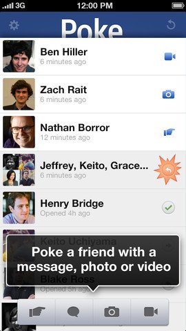 iOS app poke 