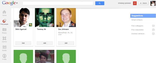 google pllus suggestions