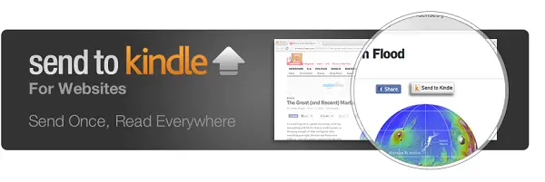 New Send To Kindle Button Comes to the Web