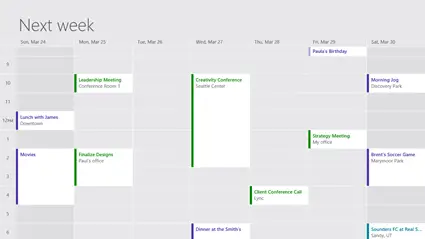 Windows 8 Calendar apps