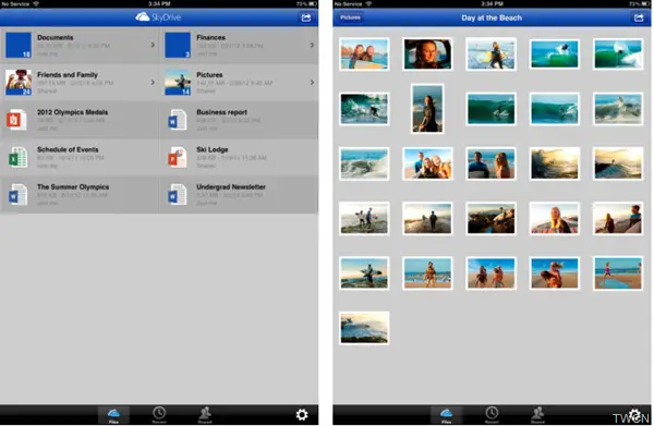 SkyDriveiPad