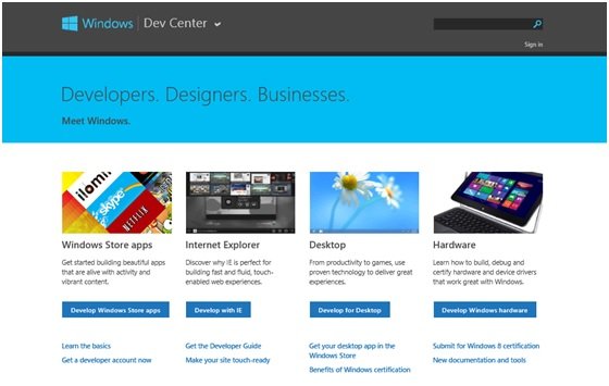 Windows Dev Center