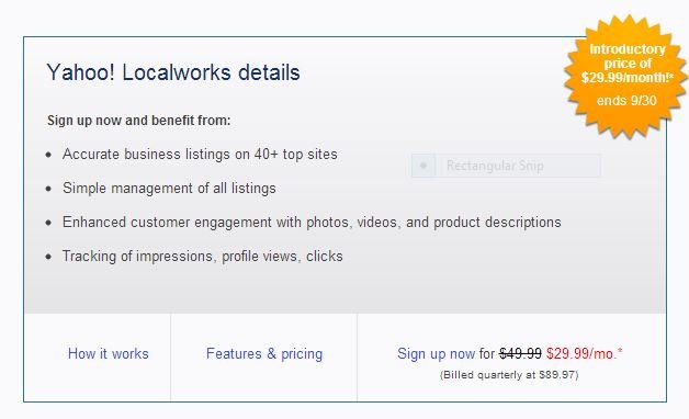 yahoo localworks