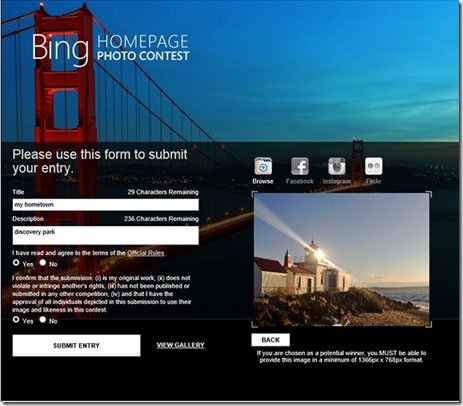 bing hometown photo contest