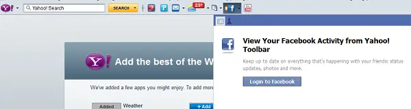 facebook toolbar