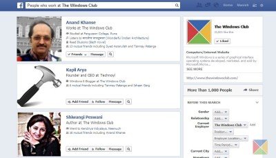 Facebook Graph Search