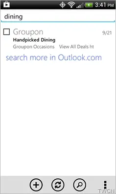 OutlookAndroidUpdateServerSearch