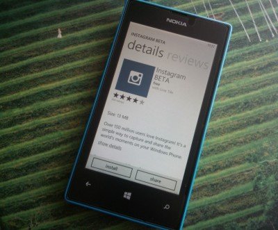 instagram app for Windows Phone
