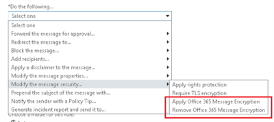 office 365 message encryption