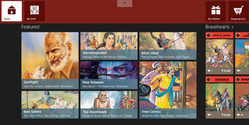 Amar Chitra Katha Windows 8 app