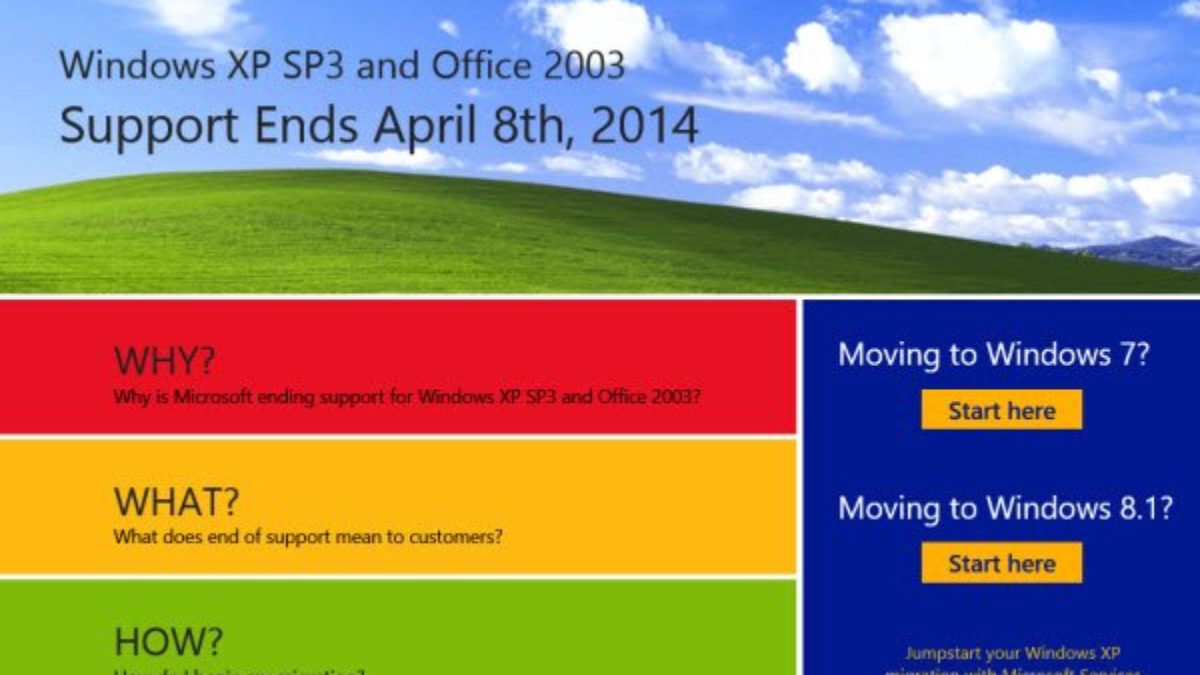 Microsoft launches website to help you migrate from Windows XP