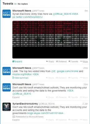 MSft twitter hacked