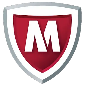 mcafee an intel company logo