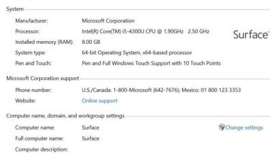 Surface Pro 2 new prococessor