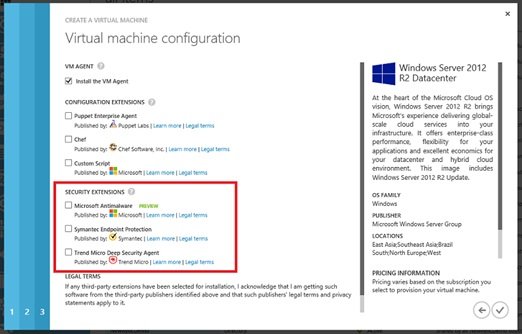 antimalware for azure