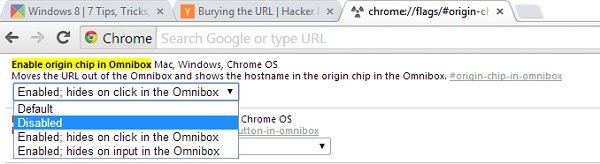 Chrome may hide full web address URL in address bar in future