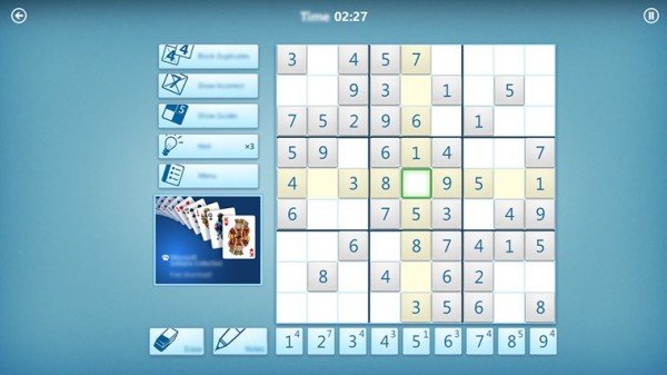 microsoft sudoku too easy