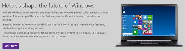 Windows Insider Program: Download Windows 10 Technical Preview