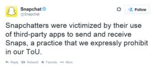 Snapchat Service breached: Photos leaked
