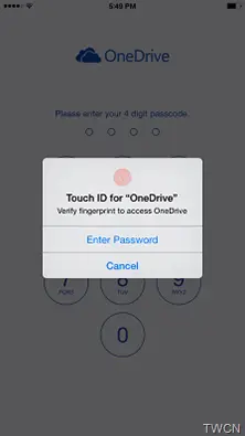 OneDrive iOS app