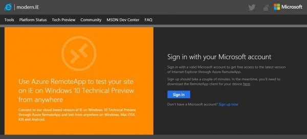 how to test a website on internet explorer on a mac