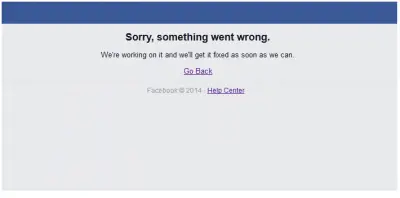 Facebook down Jan 2015