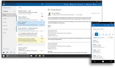 Outlook WIndows 10 PC and Mobile