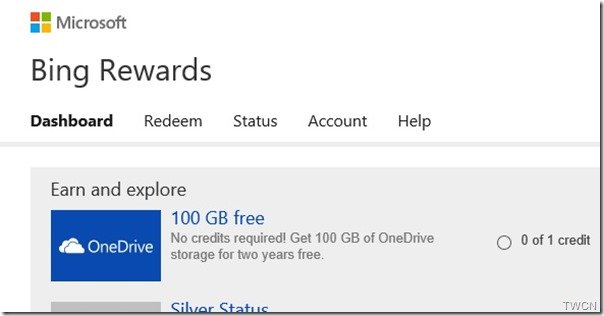 bing dashboard rewards program