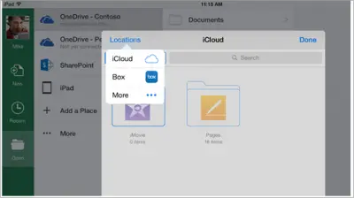 Cloud Storage Integration with iOS office apps