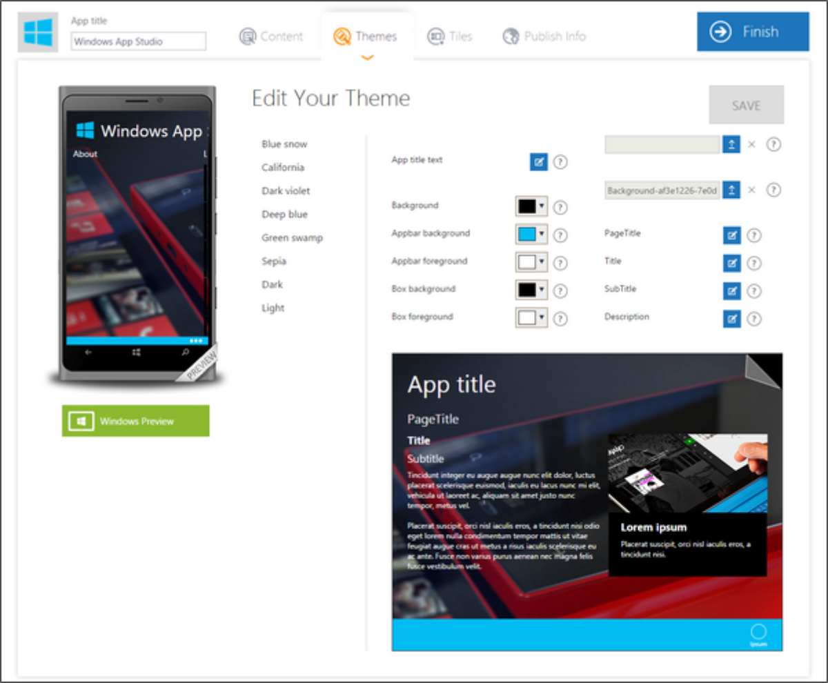 Windows App Studio integrates Social Media, adds logo & other new features