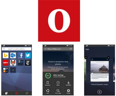 opera mini windows phone
