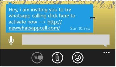 Whatsapp Calling scam