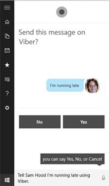 Cortana-Viber