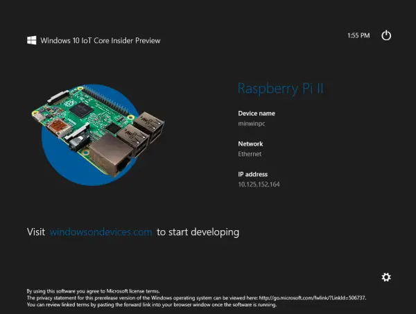 Windows 10 for Raspberry Pi 2