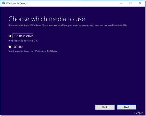 media creation tool to download windows 10