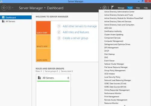 ad management tools windows 10 rsat