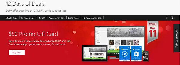 microsoft gift card sale