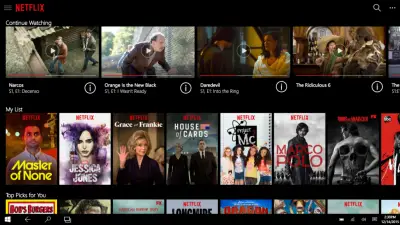 Netflix Universal App for Windows 10