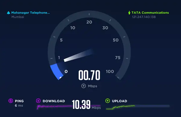 speedtest html5