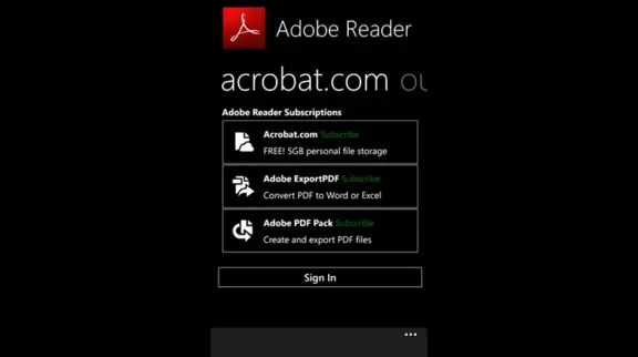 download adobe acrobat reader for windows mobile