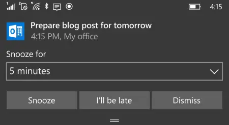 Build14283-running-late-notification