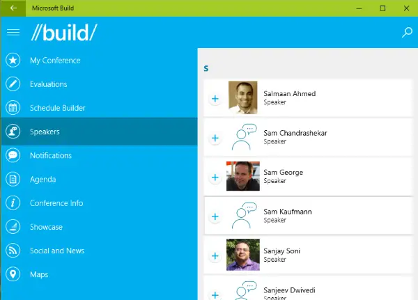 Build 2016 app