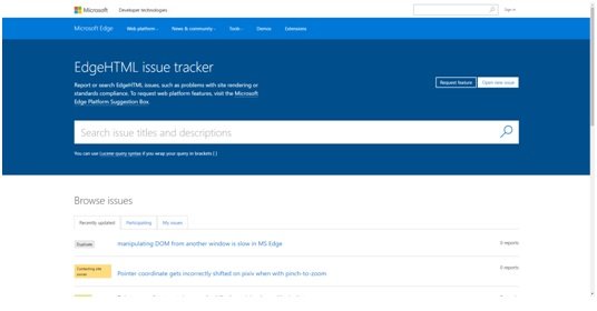 Edge Issue Tracker
