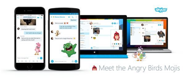 Angry Birds emoticons for Skype