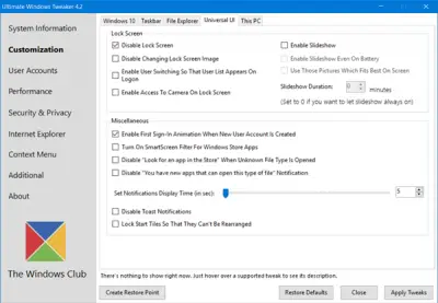 Ultimate Windows Tweaker 5.1 instal the new